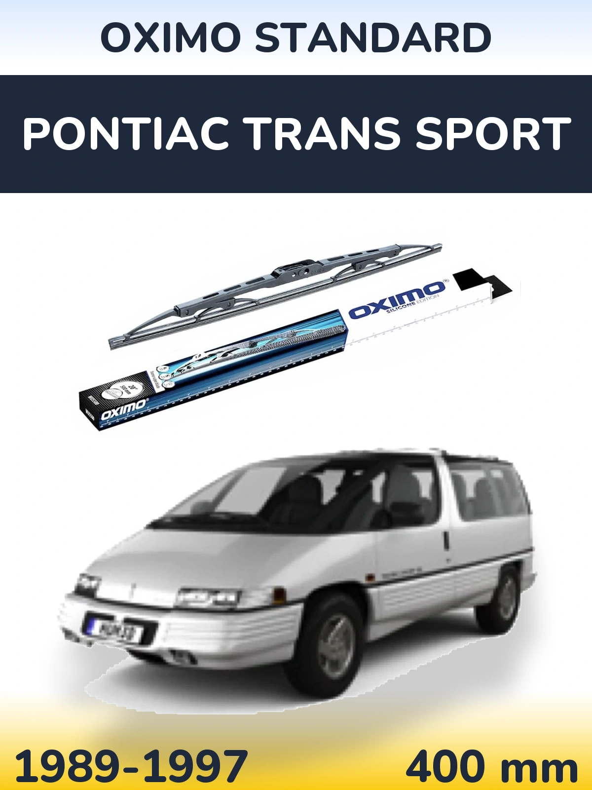 Zadní stěrač Oximo Standard 400 mm pro Pontiac Trans Sport 1989-1997