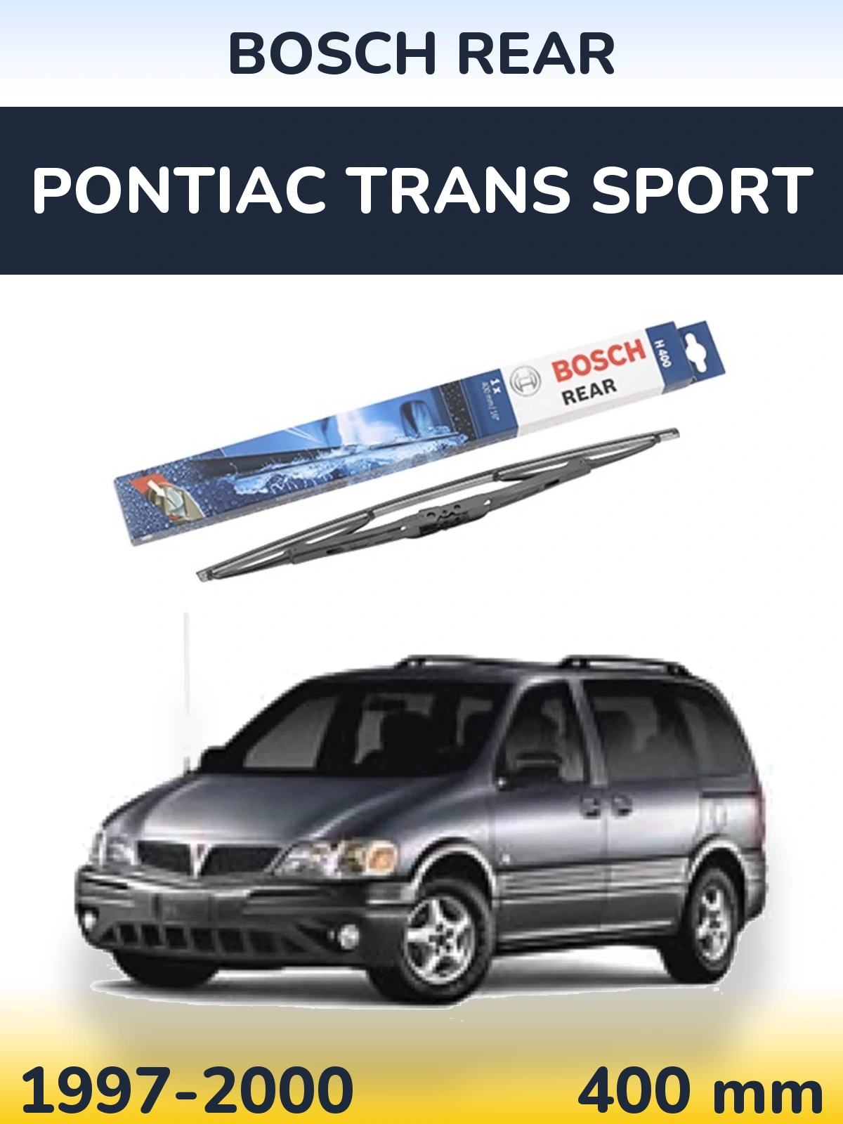 Задня щітка BOSCH Rear 400 мм для Pontiac Trans Sport 1997-2000