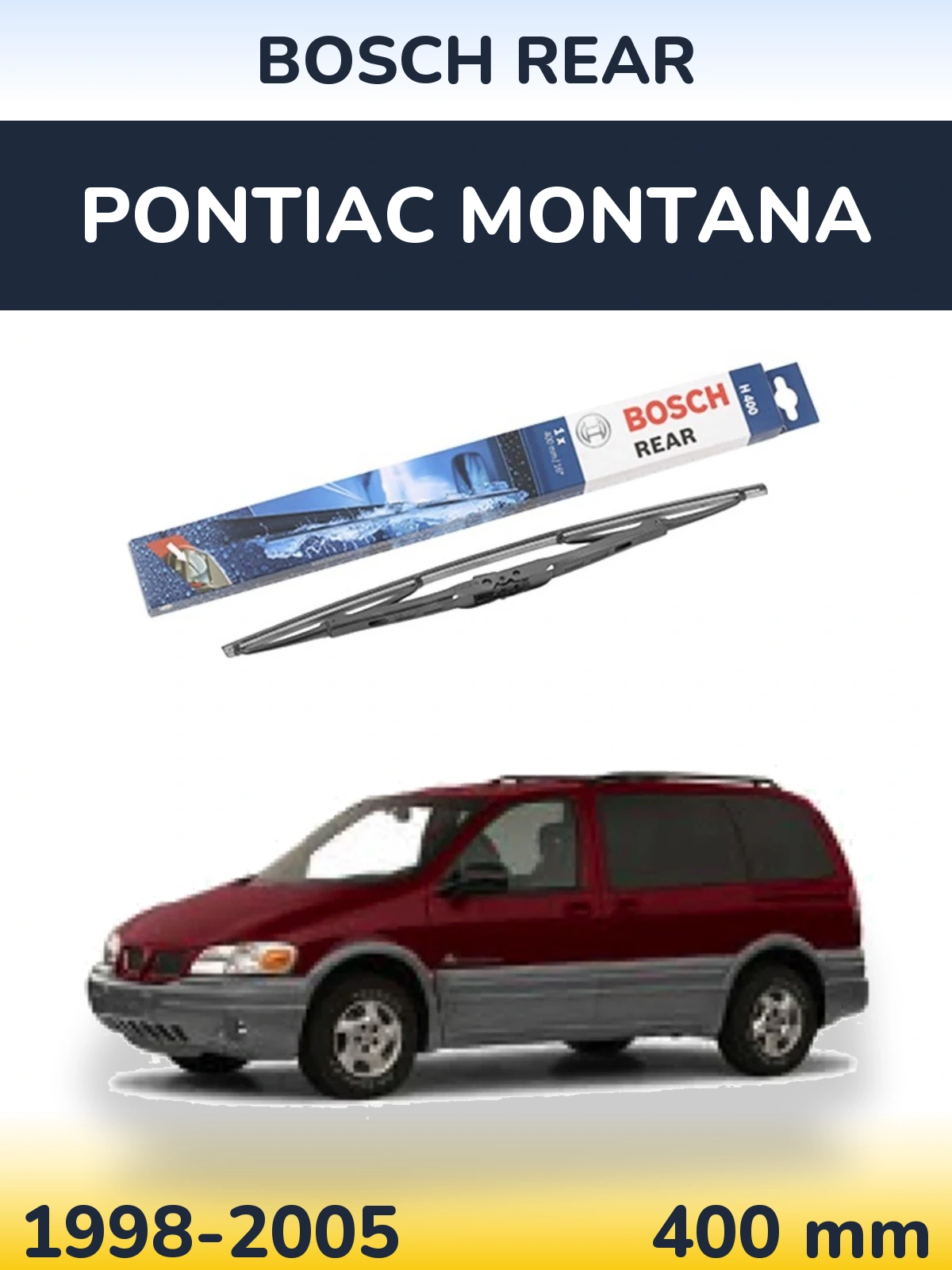 Zadní stěrač BOSCH Rear 400 mm pro Pontiac Montana 1998-2005