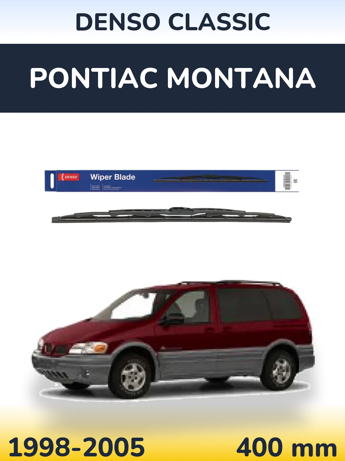 Zadní stěrač Denso Classic 400 mm pro Pontiac Montana 1998-2005