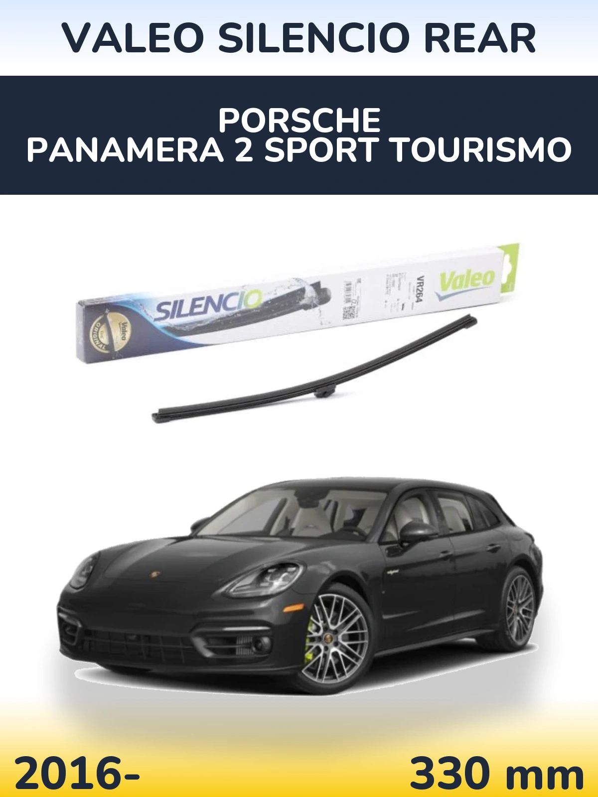 Zadní stěrač Valeo Silencio Rear 320 mm pro Porsche Panamera 2 Sport Tourismo 2016-2026