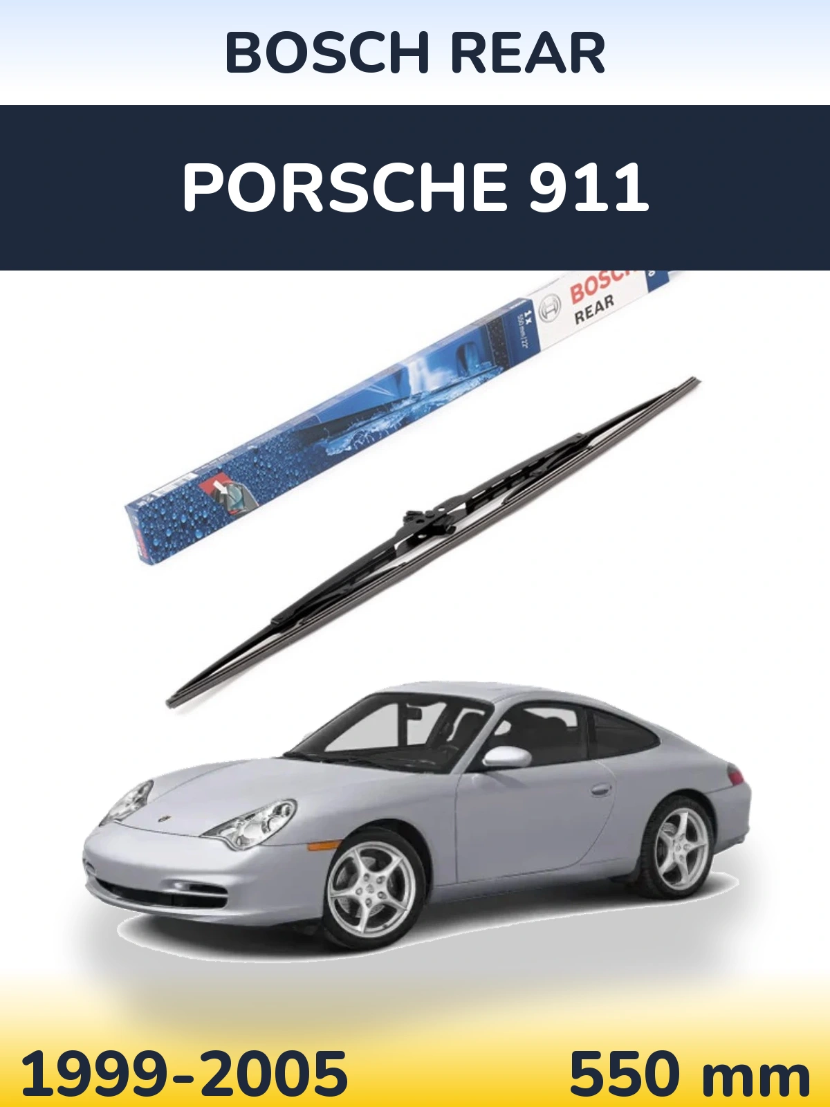 Zadní stěrač BOSCH Rear 550 mm pro Porsche 911 1999-2005