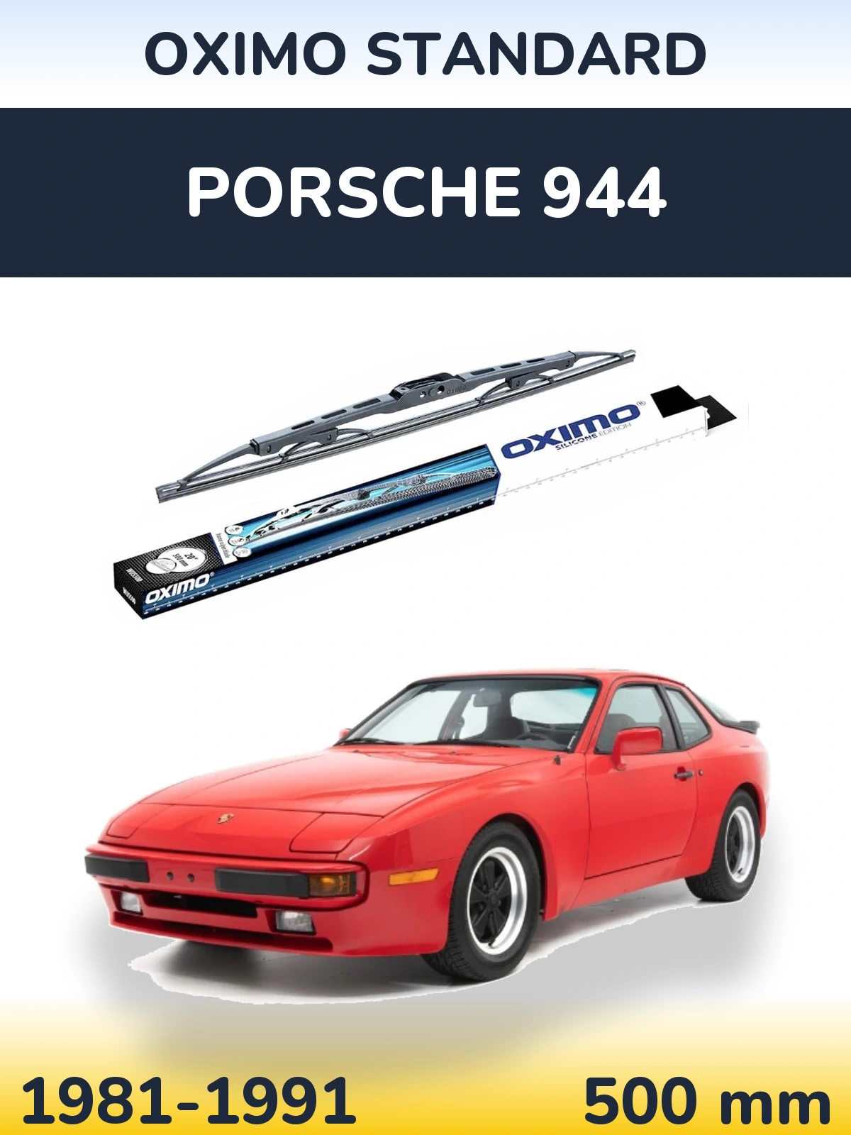 Zadní stěrač Oximo Standard 500 mm pro Porsche 944 1981-1991