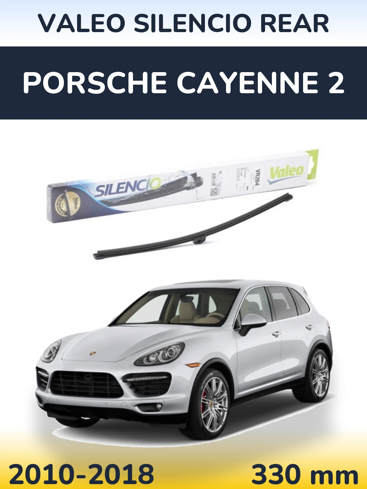 Zadní stěrač Valeo Silencio Rear 320 mm pro Porsche Cayenne 2 2010-2018