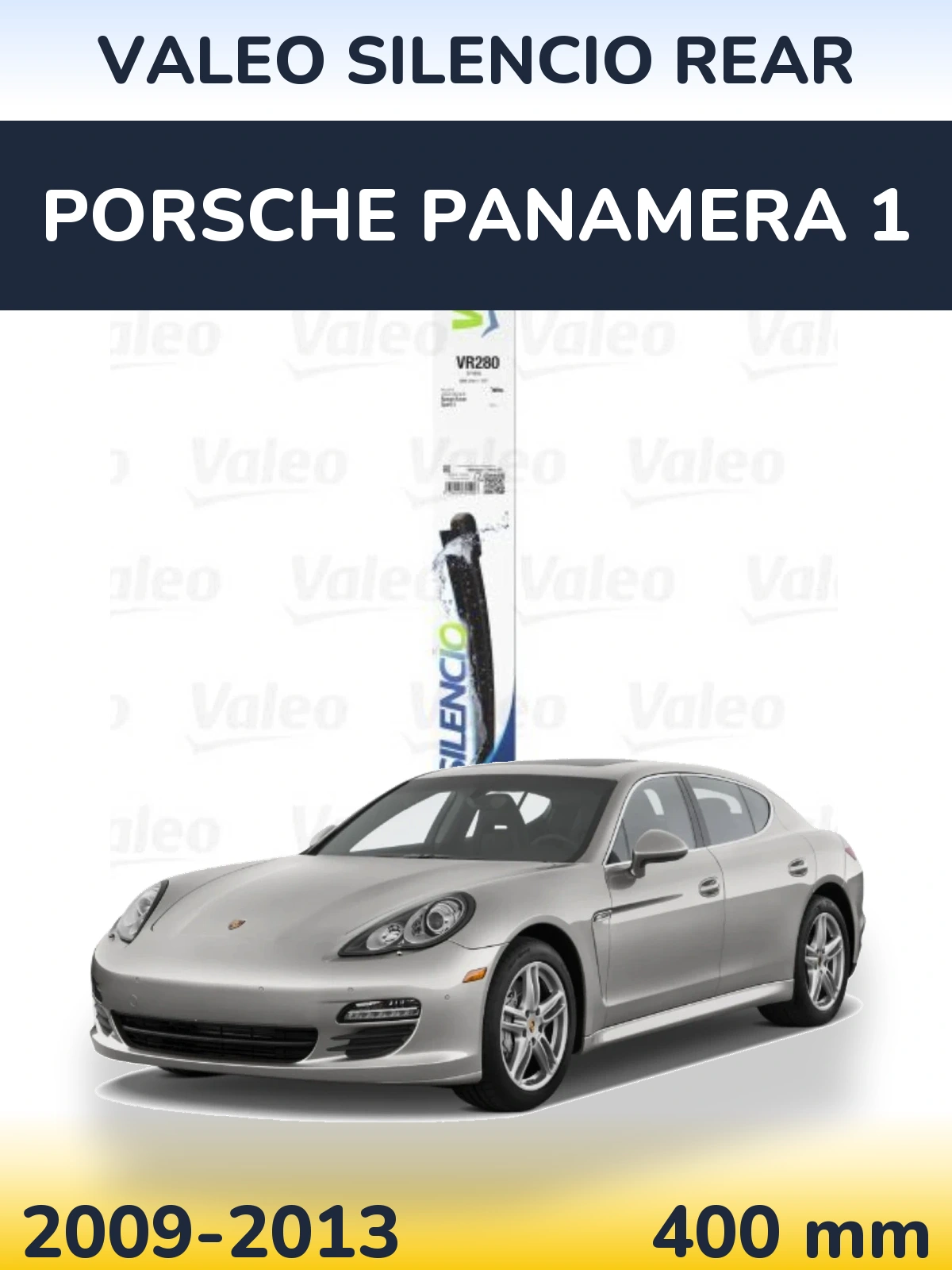 Zadní stěrač Valeo Silencio Rear 380 mm pro Porsche Panamera 1 2009-2013