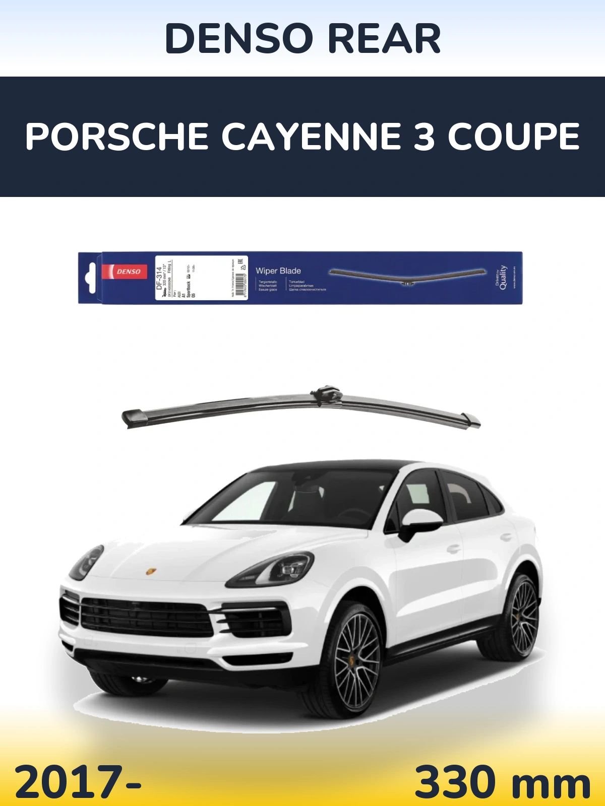 Zadní stěrač Denso Rear 320 mm pro Porsche Cayenne 3 Coupe 2017-2026
