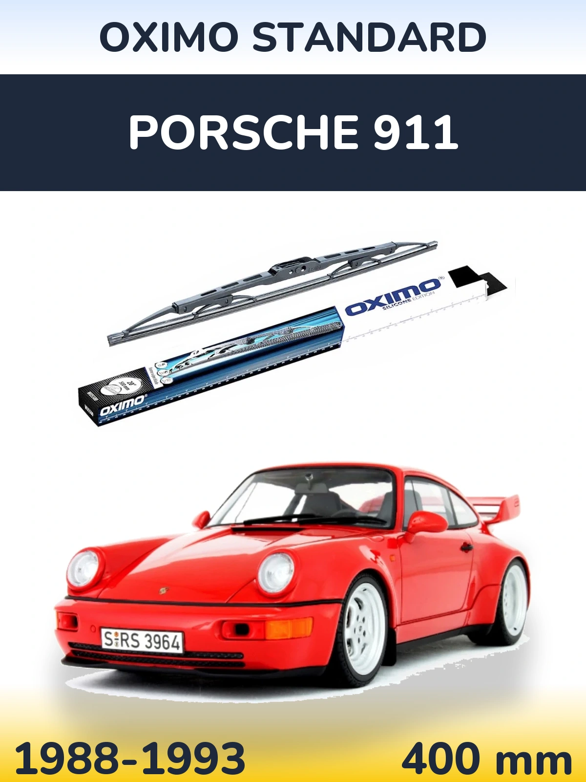 Zadní stěrač Oximo Standard 400 mm pro Porsche 911 1988-1993