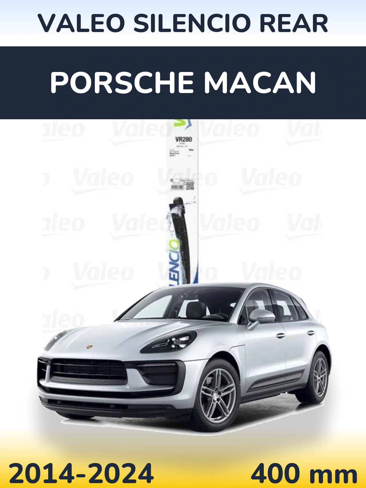 Zadní stěrač Valeo Silencio Rear 380 mm pro Porsche Macan 2014-2024