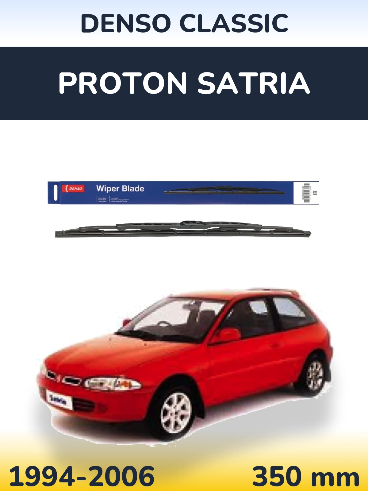 Zadní stěrač Denso Classic 350 mm pro Proton Satria 1994-2006