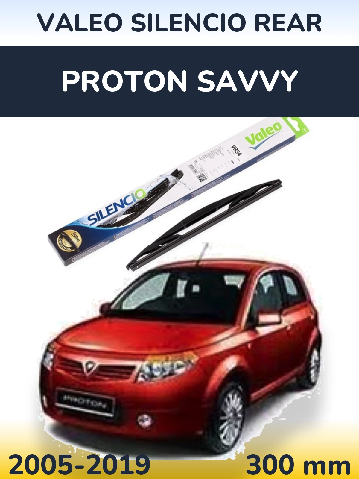 Zadní stěrač Valeo Silencio Rear 300 mm pro Proton Savvy 2005-2019
