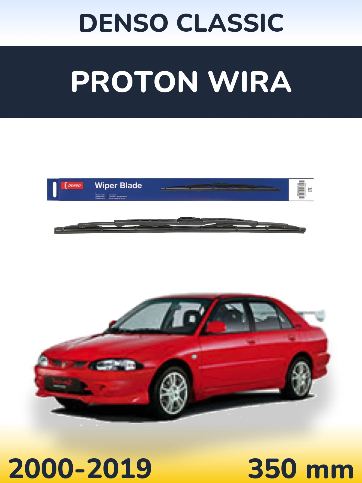 Zadní stěrač Denso Classic 350 mm pro Proton Wira 2000-2019