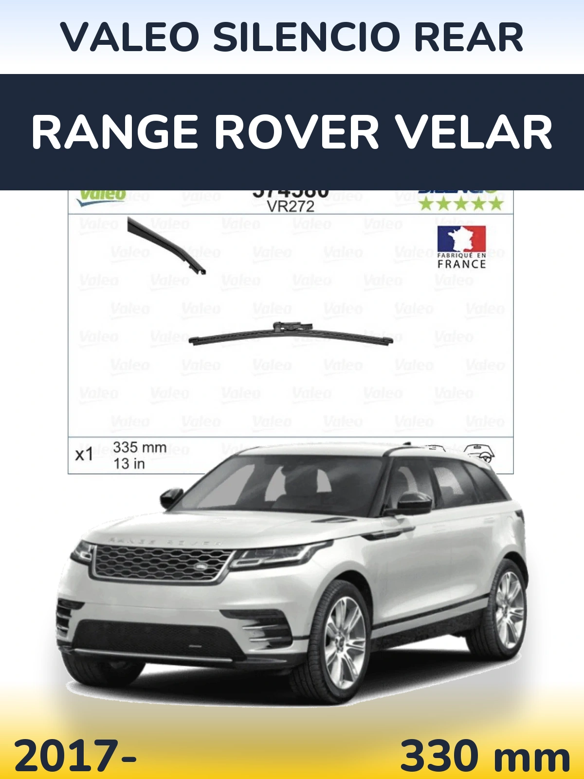 Zadní stěrač Valeo Silencio Rear 330 mm pro Range Rover Velar 2017-2026