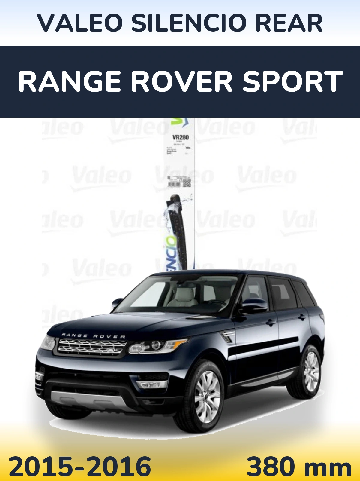 Zadní stěrač Valeo Silencio Rear 380 mm pro Range Rover Sport 2015-2016