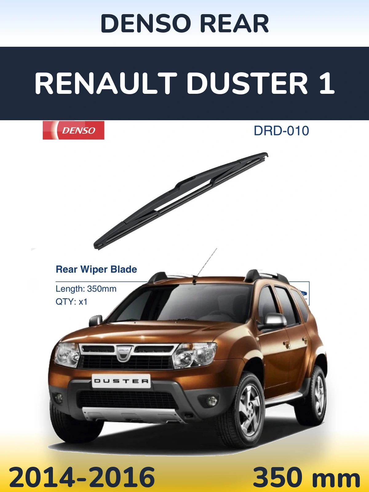 Zadní stěrač Denso Rear 350 mm pro Renault Duster 1 2014-2016