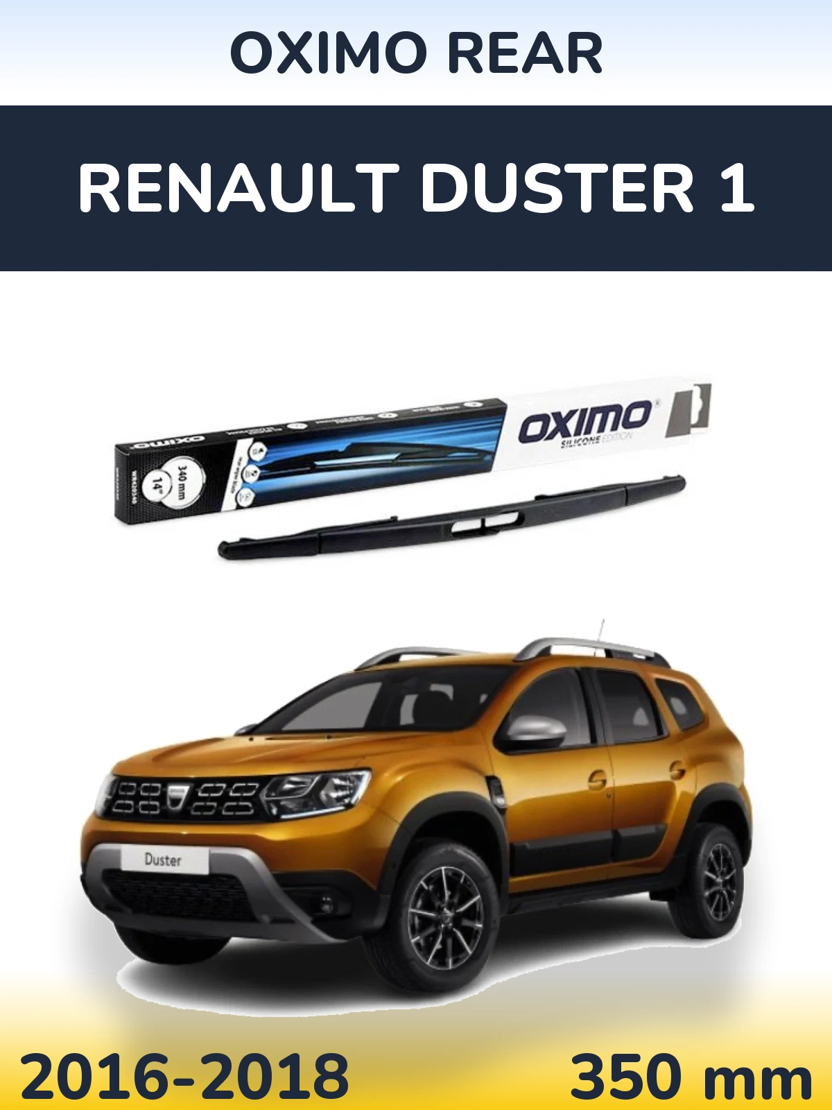 Zadní stěrač Oximo Rear 350 mm pro Renault Duster 1 2016-2018