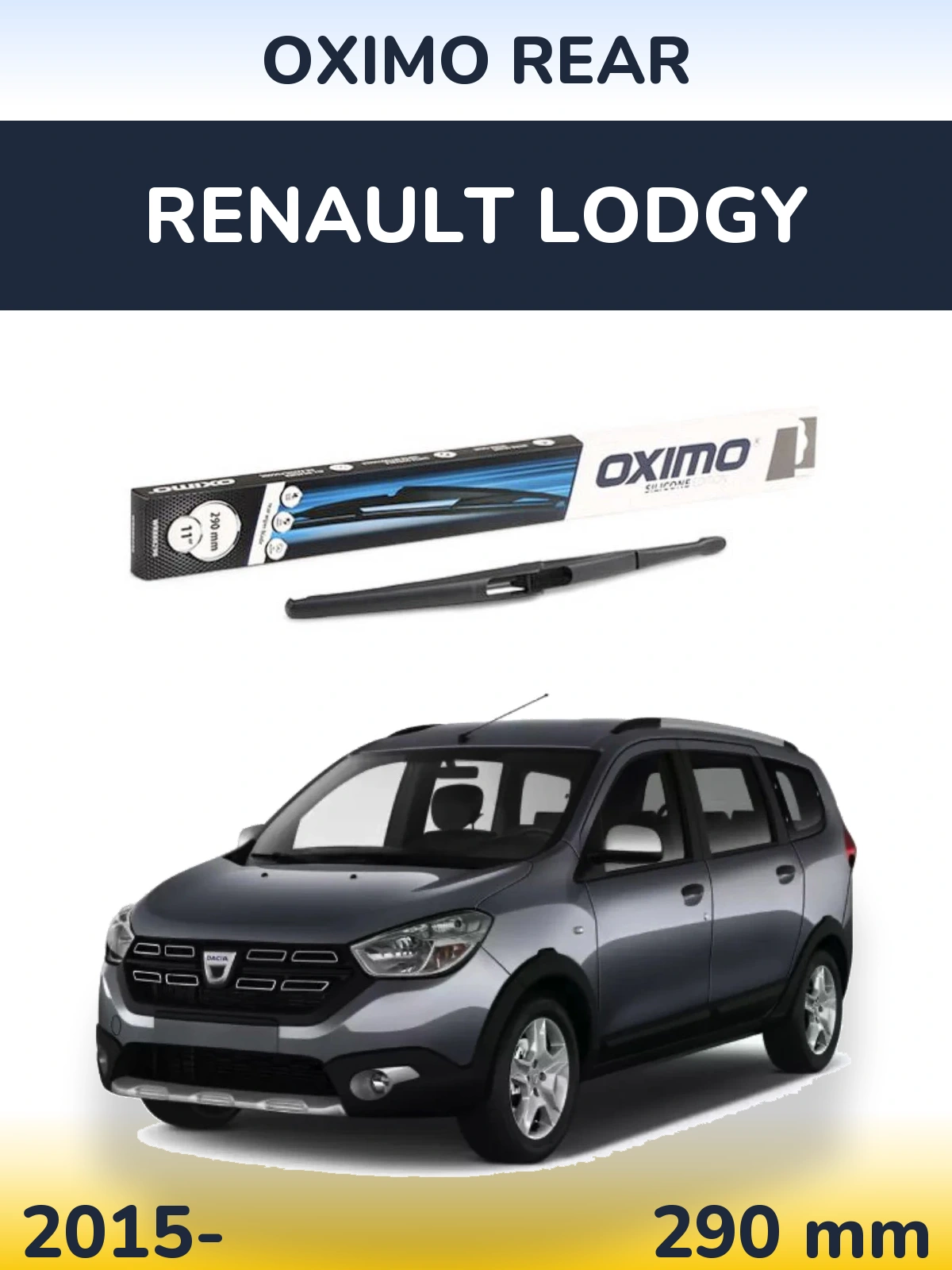 Zadní stěrač Oximo Rear 290 mm pro Renault Lodgy 2015-2026