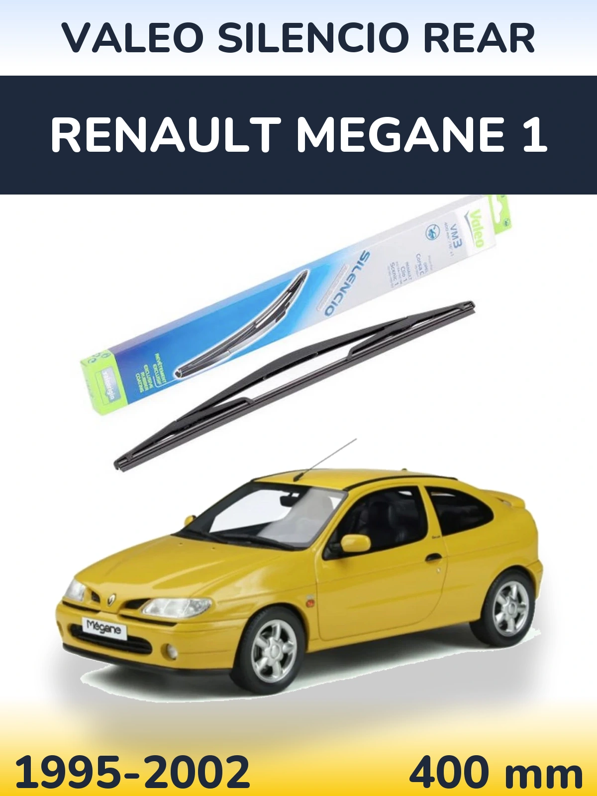 Zadní stěrač Valeo Silencio Rear 400 mm pro Renault Megane 1 1995-2002