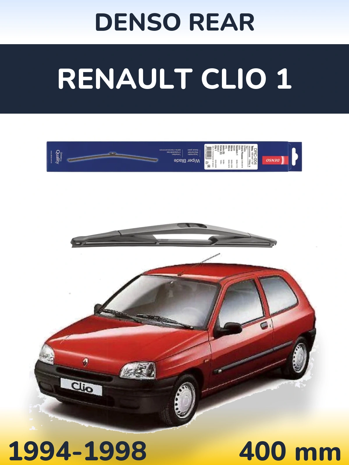 Zadní stěrač Denso Rear 400 mm pro Renault Clio 1 1994-1998