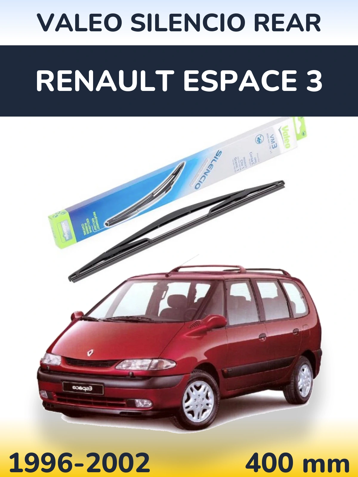 Zadní stěrač Valeo Silencio Rear 400 mm pro Renault Espace 3 1996-2002