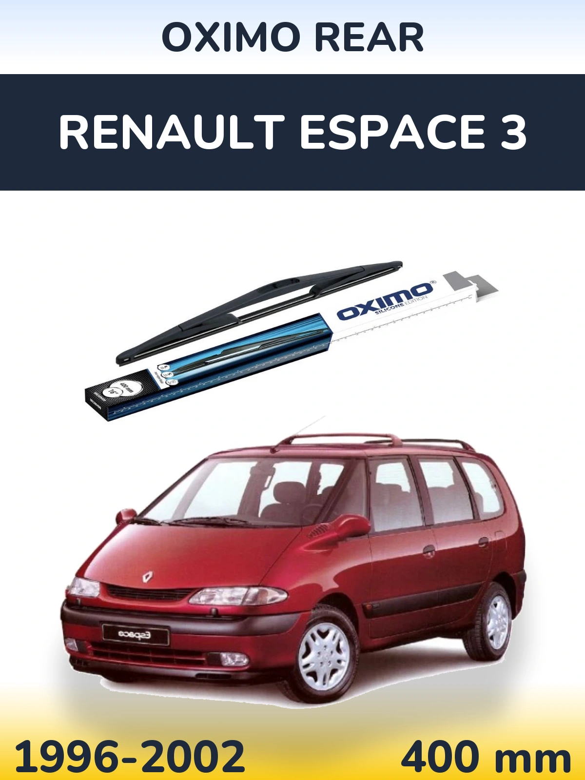 Zadní stěrač Oximo Rear 400 mm pro Renault Espace 3 1996-2002
