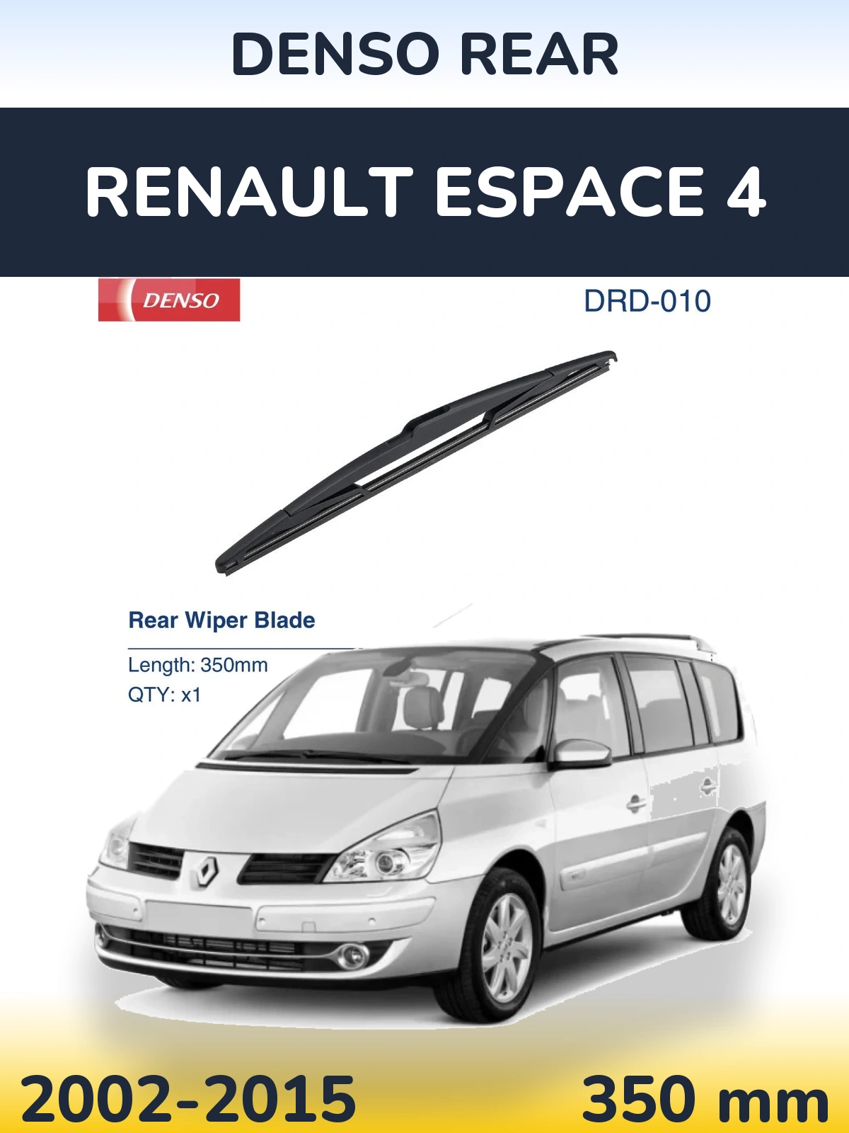 Zadní stěrač Denso Rear 350 mm pro Renault Espace 4 2002-2015