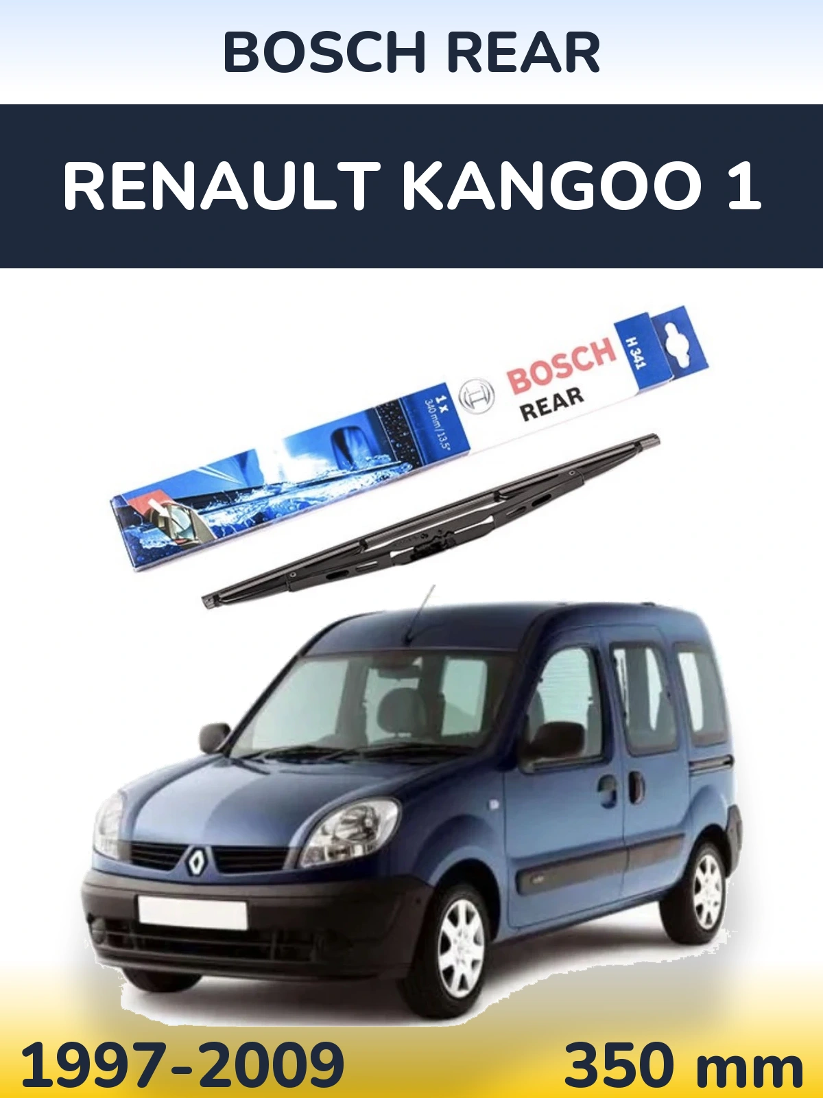 Zadní stěrač BOSCH Rear 340 mm pro Renault Kangoo 1 1997-2009