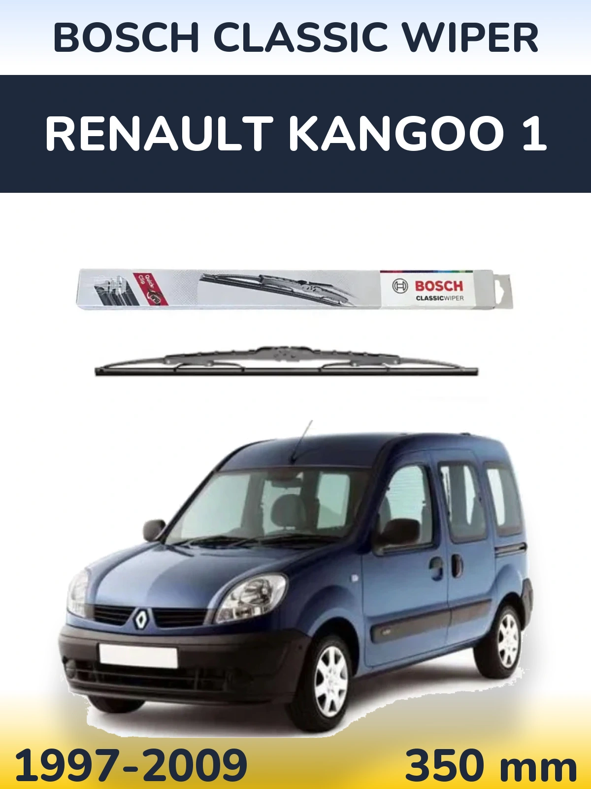 Zadní stěrač BOSCH Classic Wiper 340 mm pro Renault Kangoo 1 1997-2009