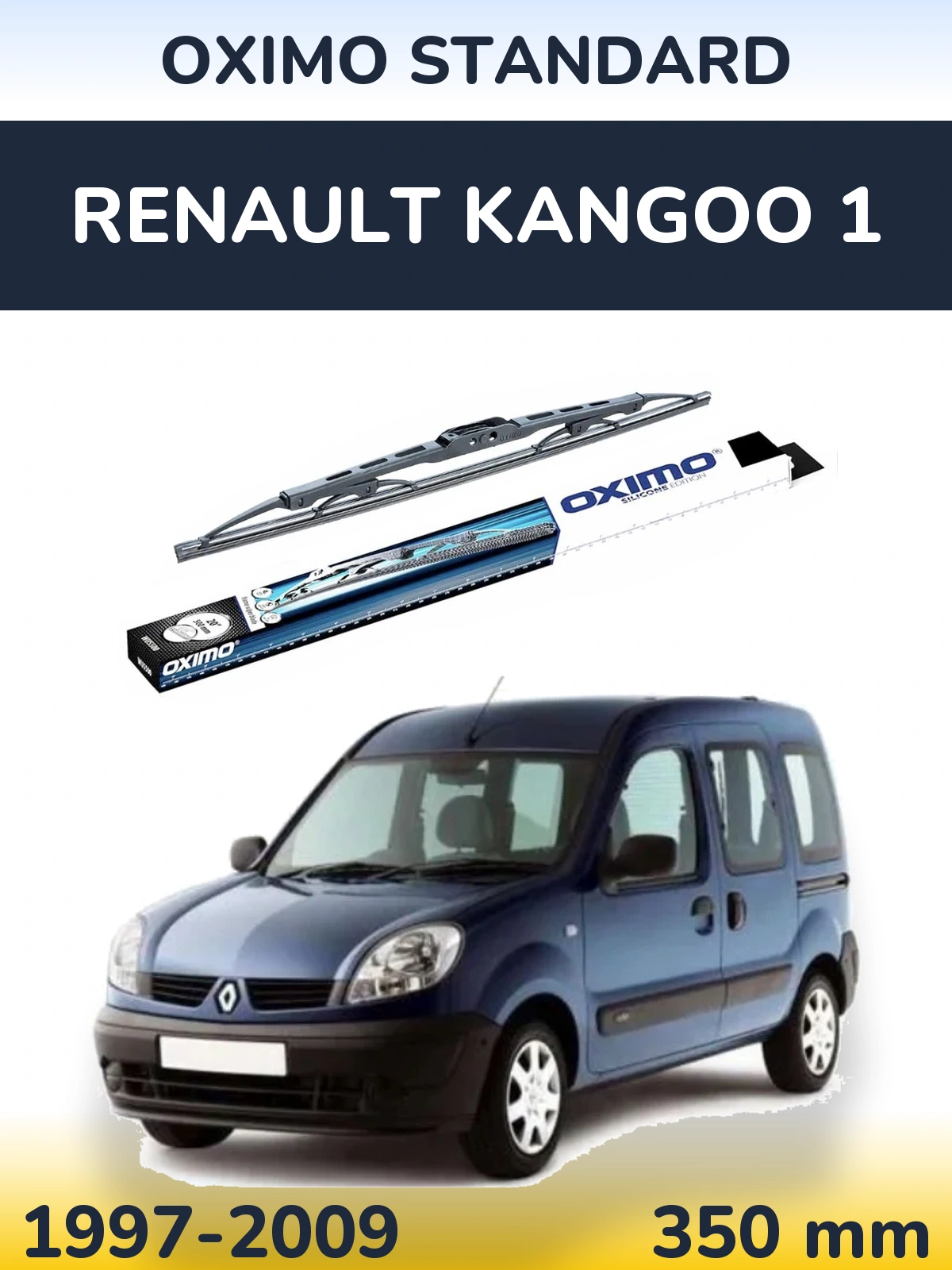 Zadní stěrač Oximo Standard 350 mm pro Renault Kangoo 1 1997-2009