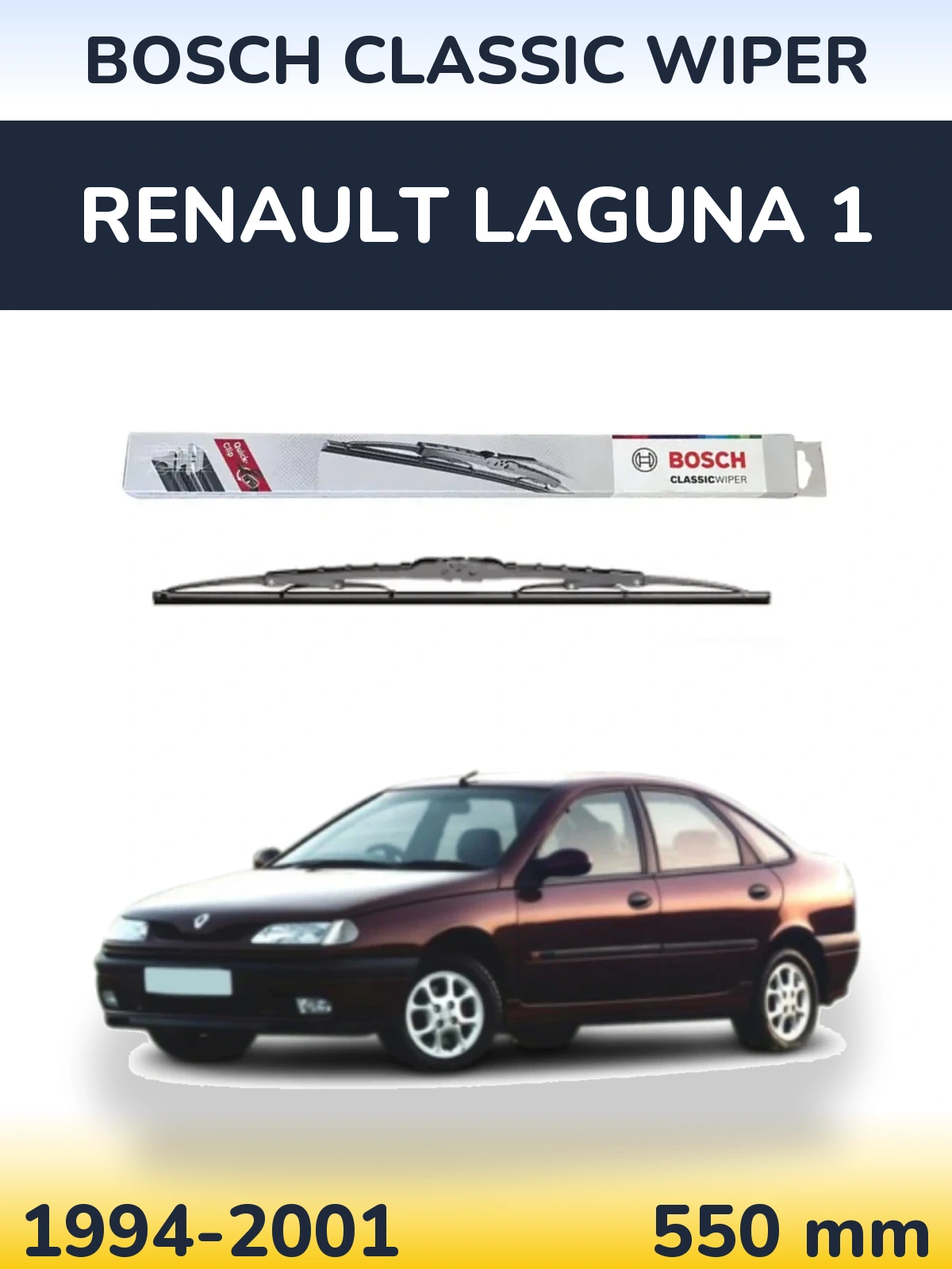 Zadní stěrač BOSCH Classic Wiper 550 mm pro Renault Laguna 1 1994-2001