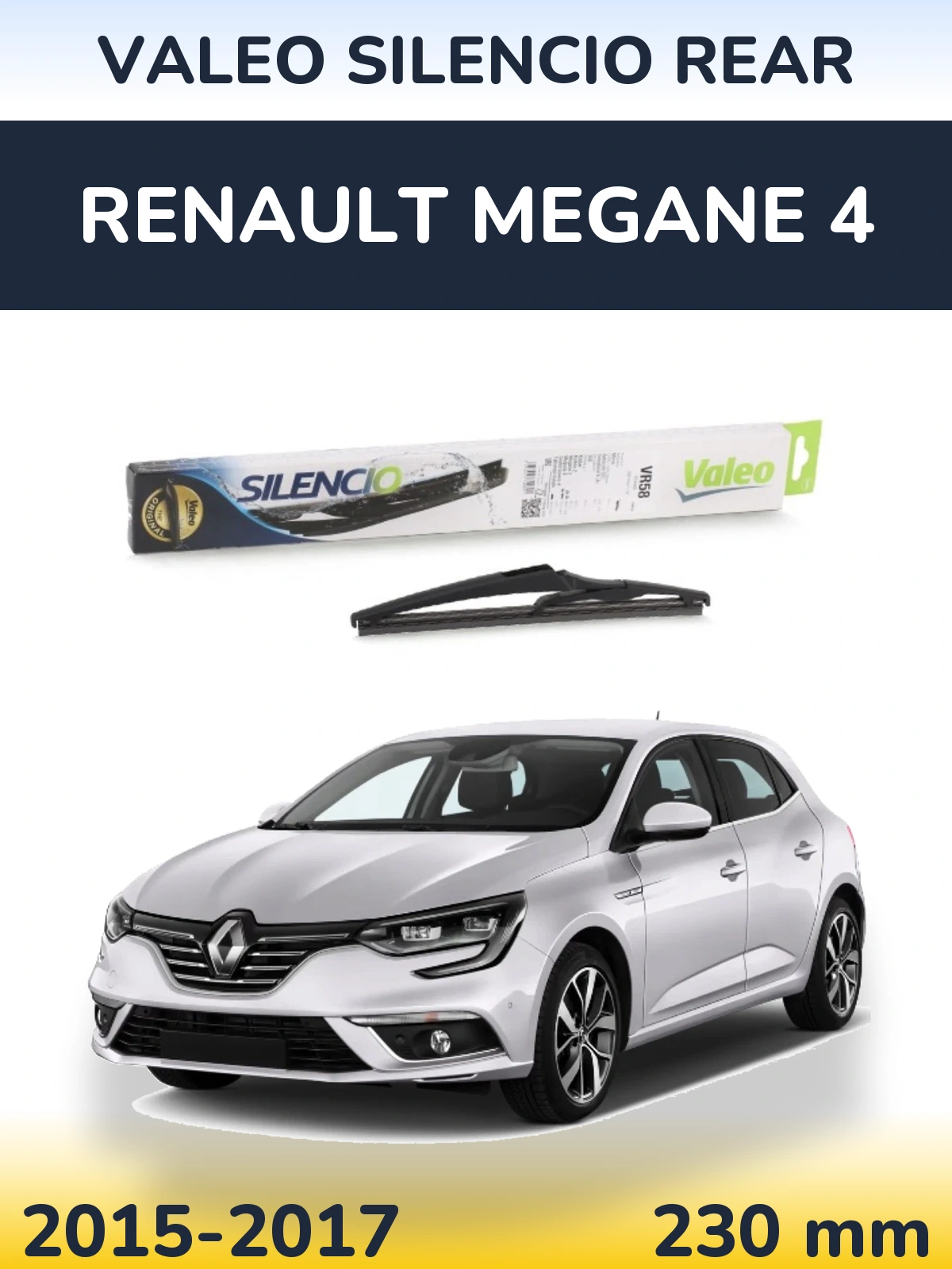 Zadní stěrač Valeo Silencio Rear 240 mm pro Renault Megane 4 2015-2017