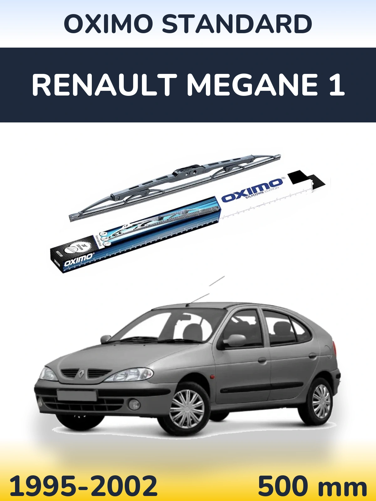 Zadní stěrač Oximo Standard 500 mm pro Renault Megane 1 1995-2002