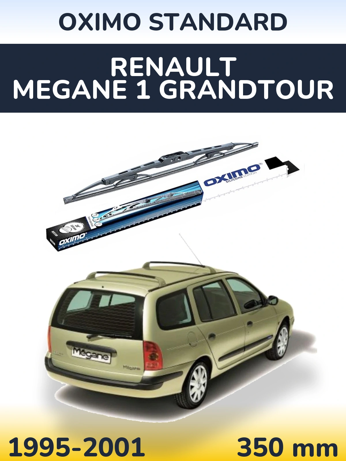 Zadní stěrač Oximo Standard 350 mm pro Renault Megane 1 Grandtour 1995-2001