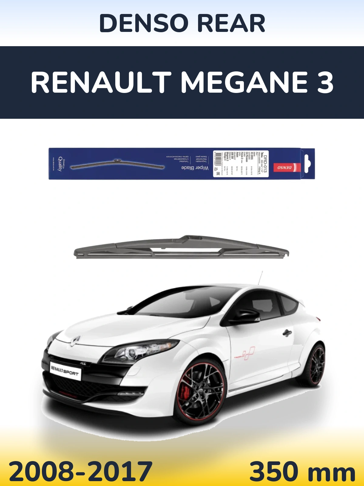 Zadní stěrač Denso Rear 350 mm pro Renault Megane 3 2008-2017