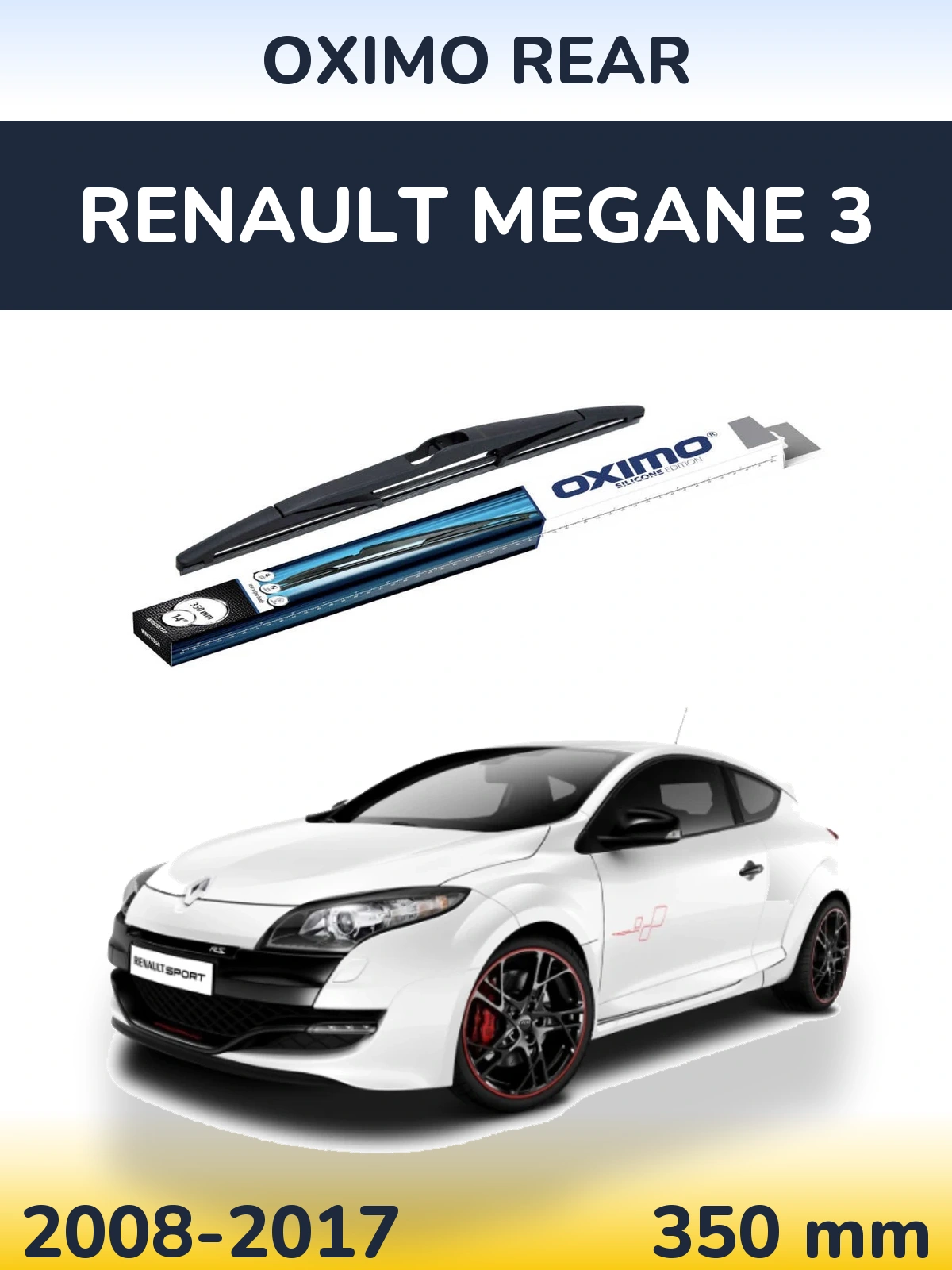Zadní stěrač Oximo Rear 350 mm pro Renault Megane 3 2008-2017