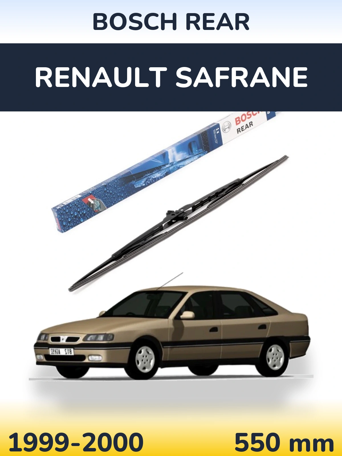 Zadní stěrač BOSCH Rear 550 mm pro Renault Safrane 1999-2000