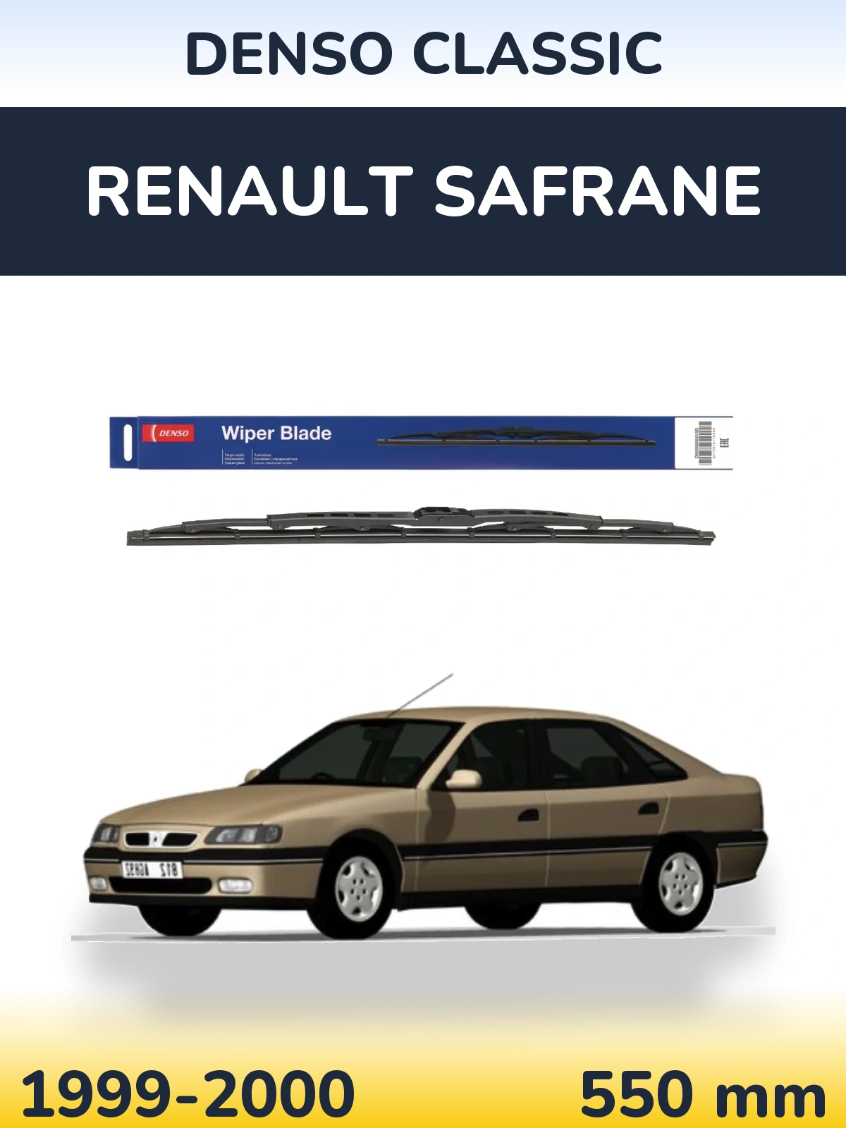 Zadní stěrač Denso Classic 550 mm pro Renault Safrane 1999-2000