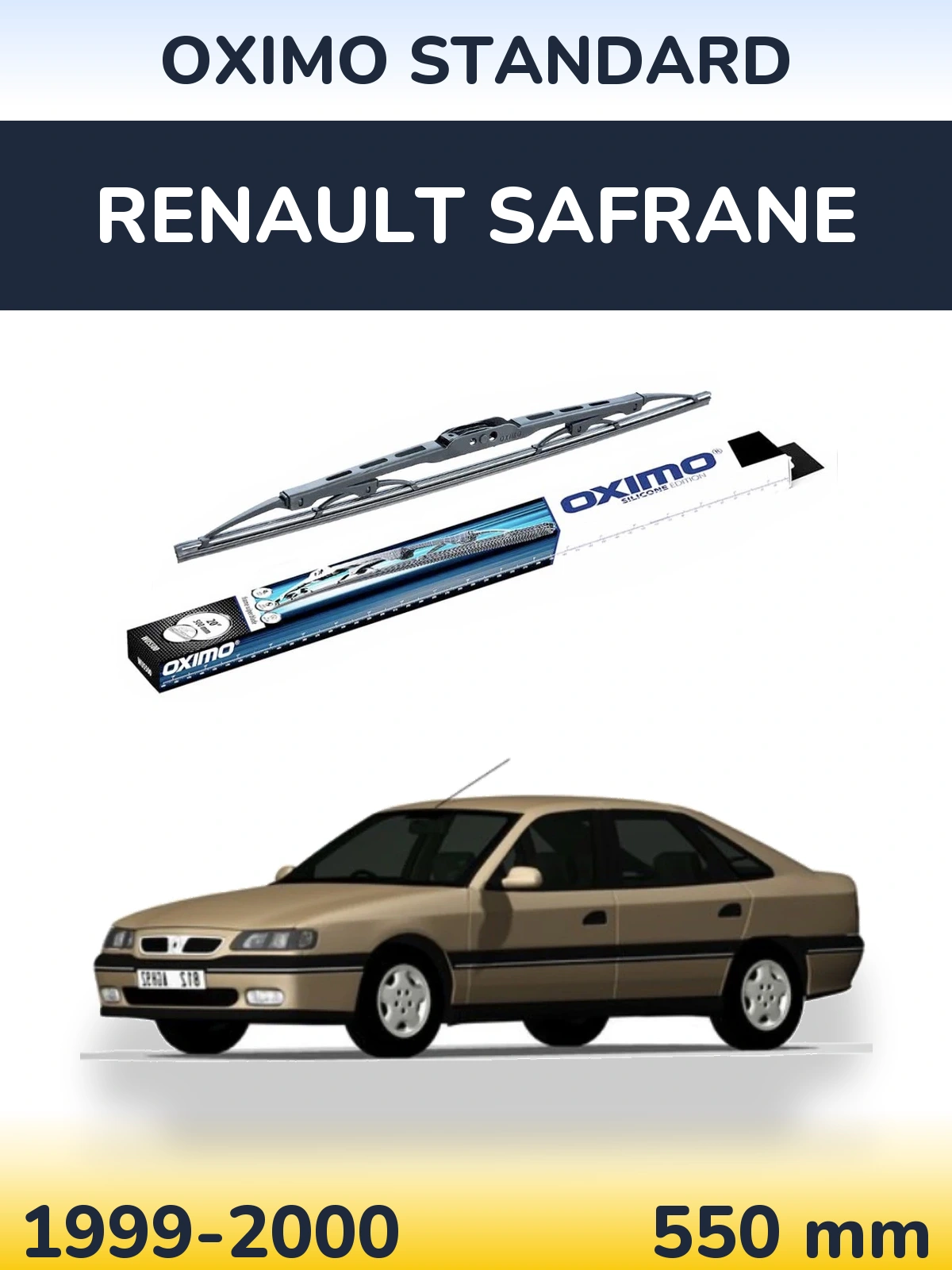 Zadní stěrač Oximo Standard 550 mm pro Renault Safrane 1999-2000
