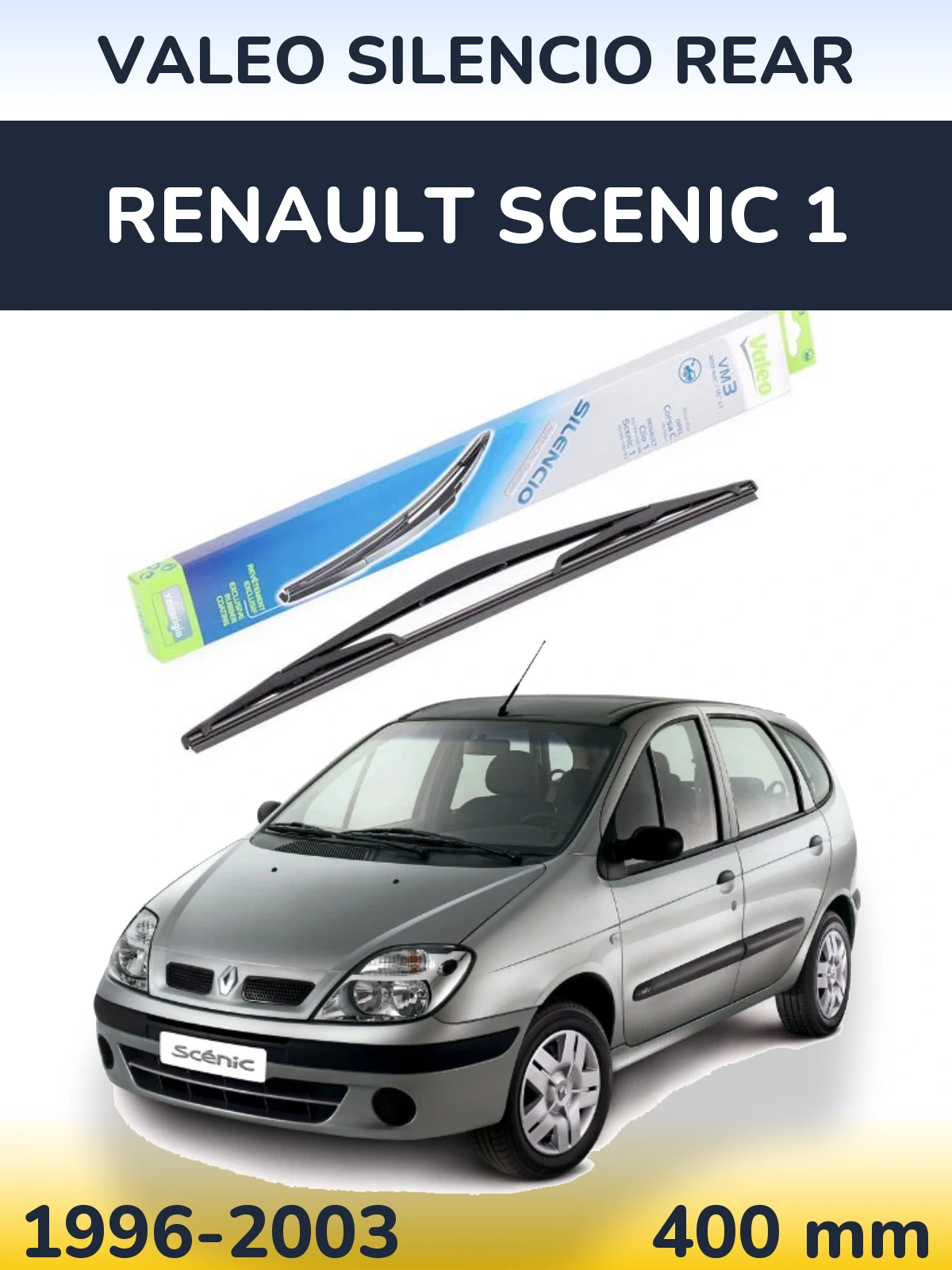 Zadní stěrač Valeo Silencio Rear 400 mm pro Renault Scenic 1 1996-2003