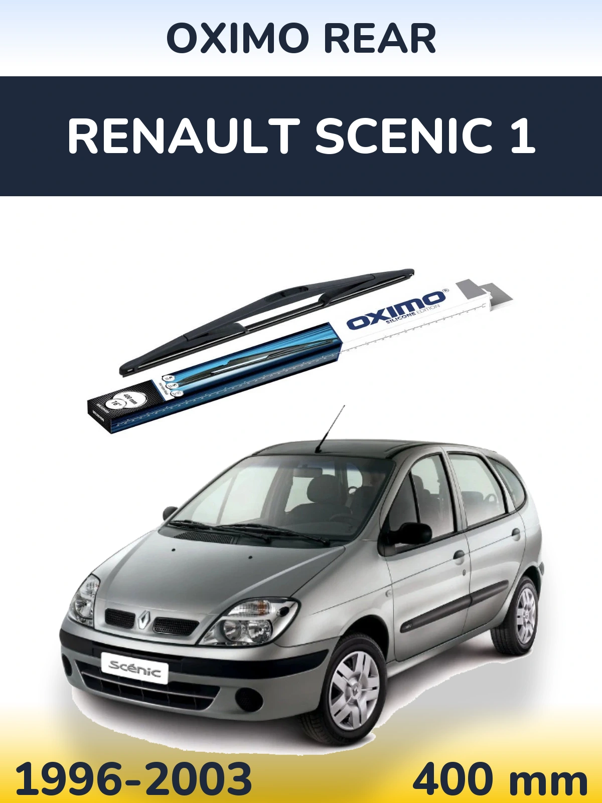 Zadní stěrač Oximo Rear 400 mm pro Renault Scenic 1 1996-2003