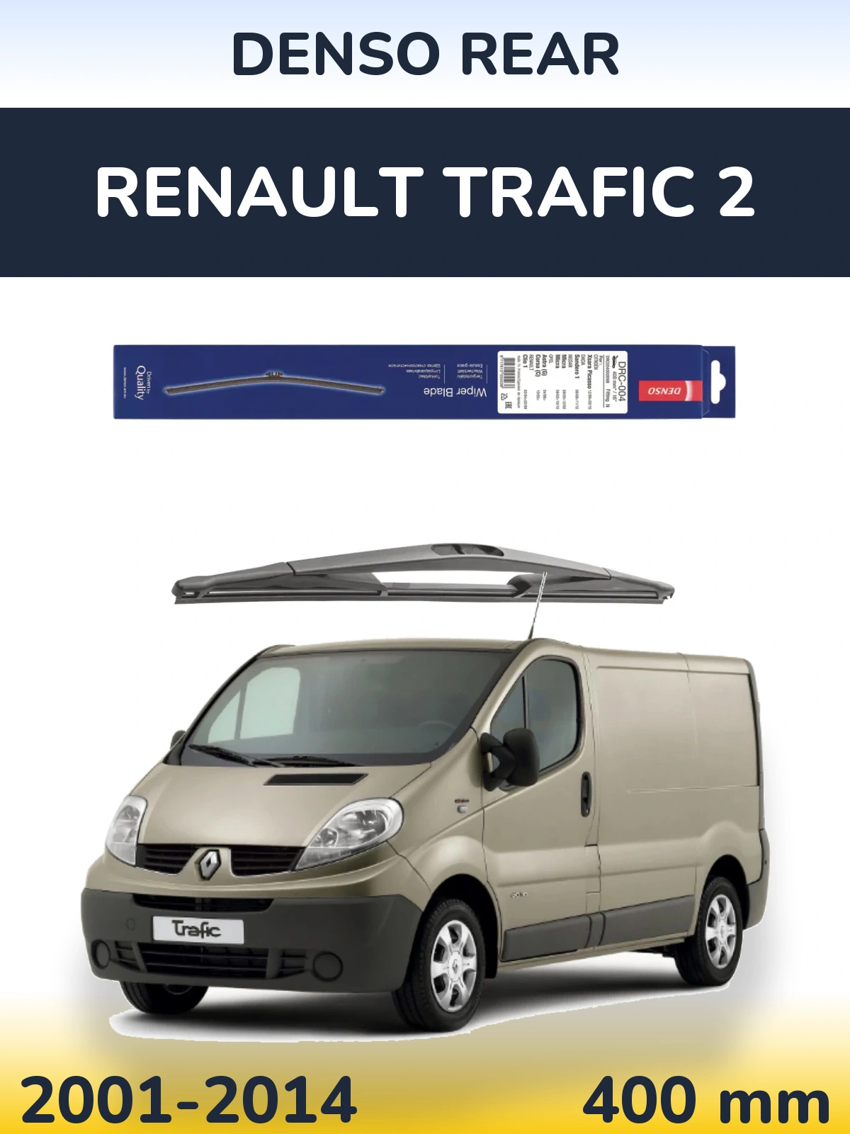 Zadní stěrač Denso Rear 400 mm pro Renault Trafic 2 2001-2014