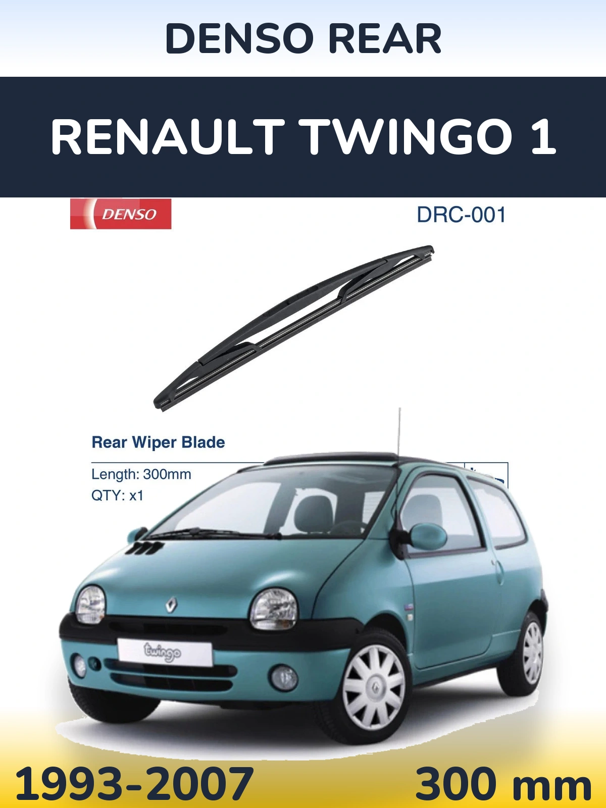 Zadní stěrač Denso Rear 300 mm pro Renault Twingo 1 1993-2007