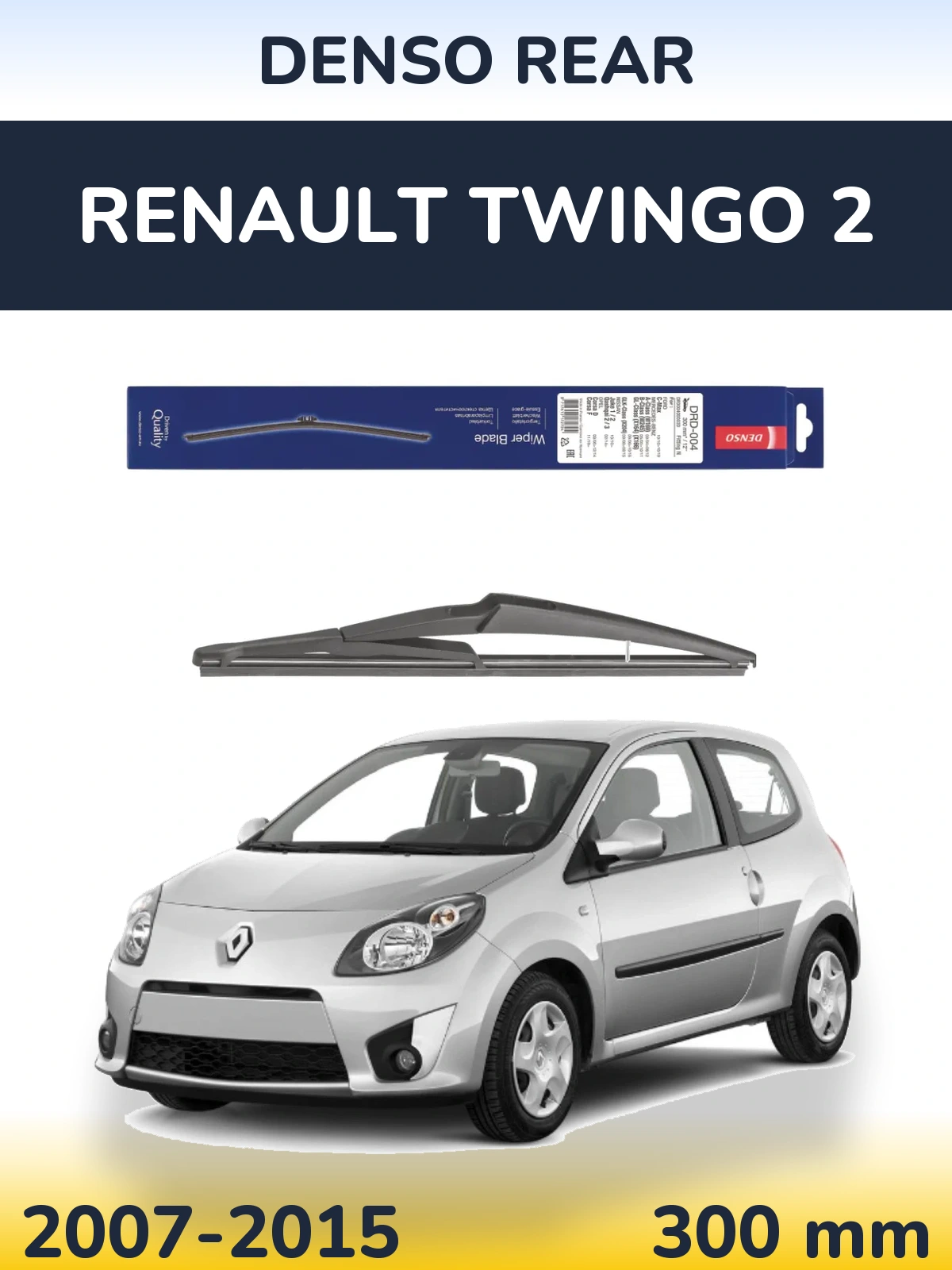 Zadní stěrač Denso Rear 300 mm pro Renault Twingo 2 2007-2015