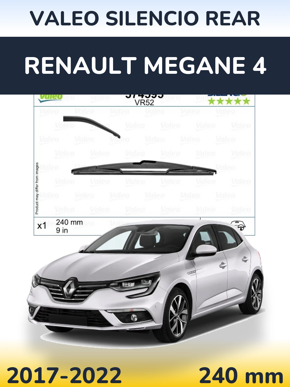 Zadní stěrač Valeo Silencio Rear 240 mm pro Renault Megane 4 2017-2022