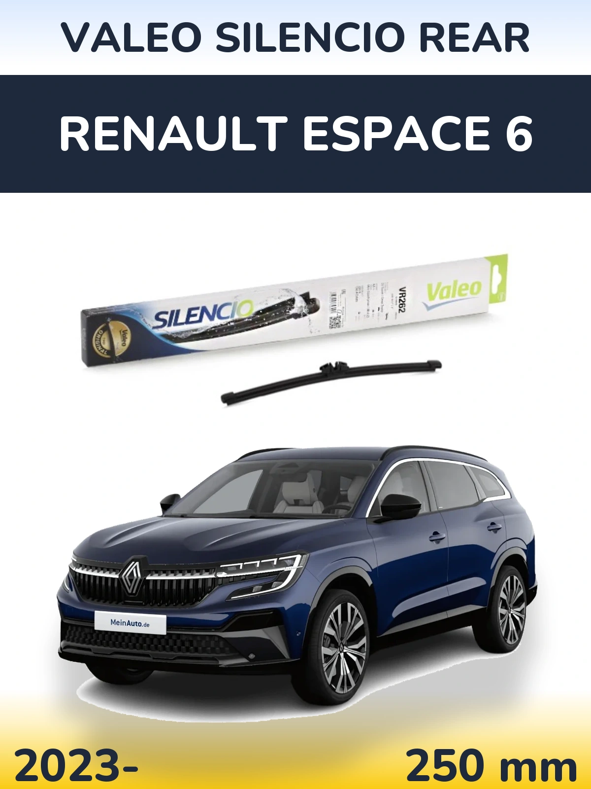 Zadní stěrač Valeo Silencio Rear 240 mm pro Renault Espace 6 2023-2026