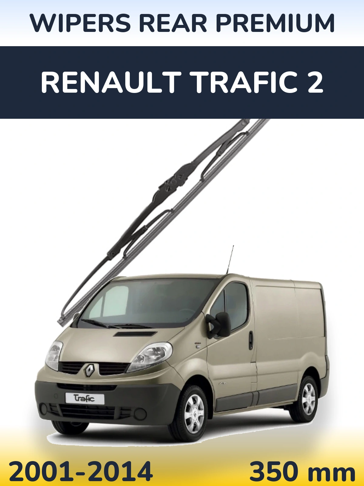 Zadní stěrač WIPERS REAR PREMIUM 350 mm pro Renault Trafic 2 2001-2014