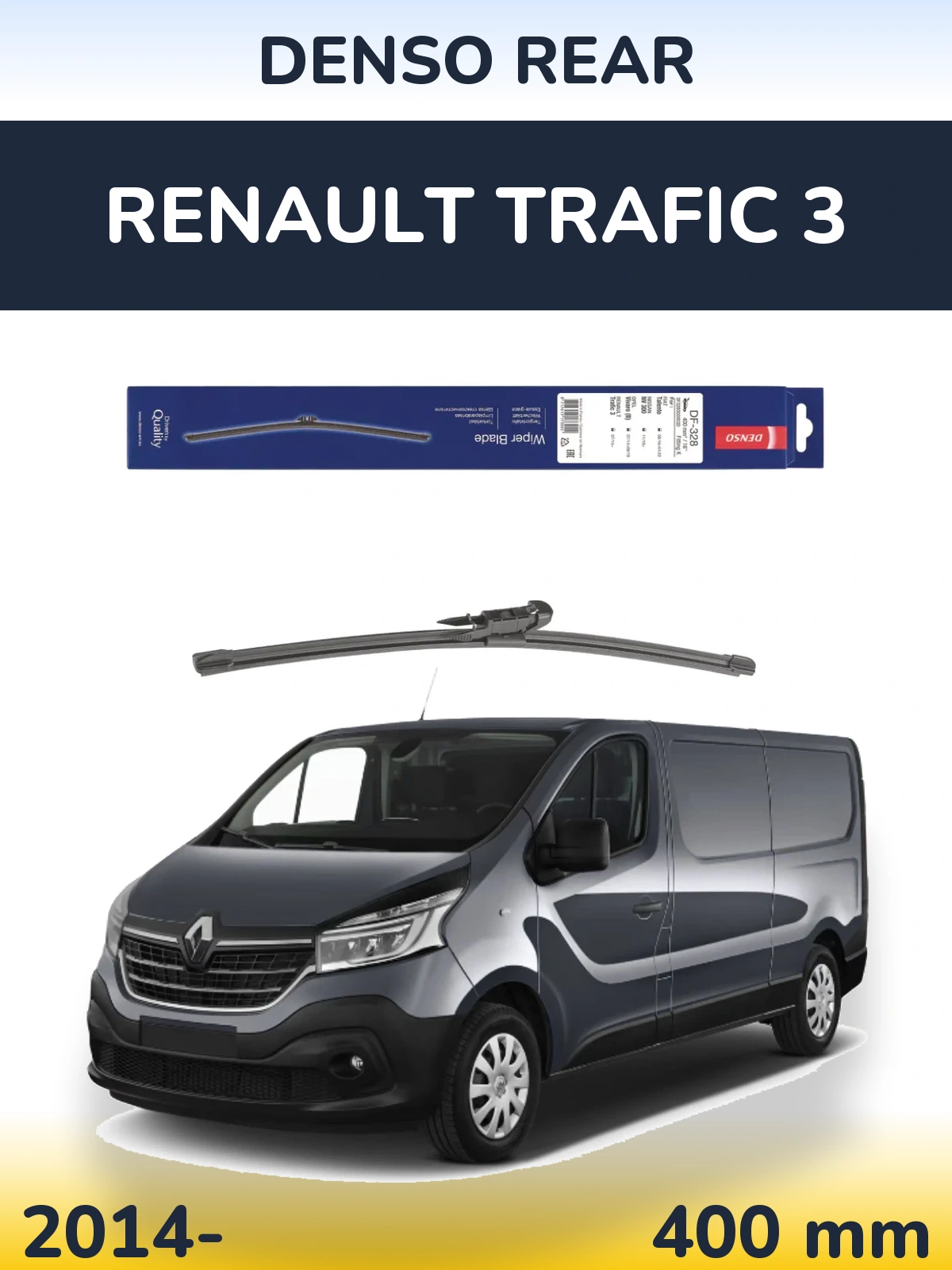 Zadní stěrač Denso Rear 400 mm pro Renault Trafic 3 2014-2026