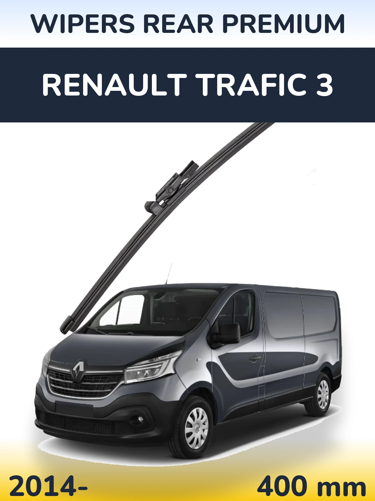 Задня щітка WIPERS REAR PREMIUM 400 мм для Renault Trafic 3 2014-2026