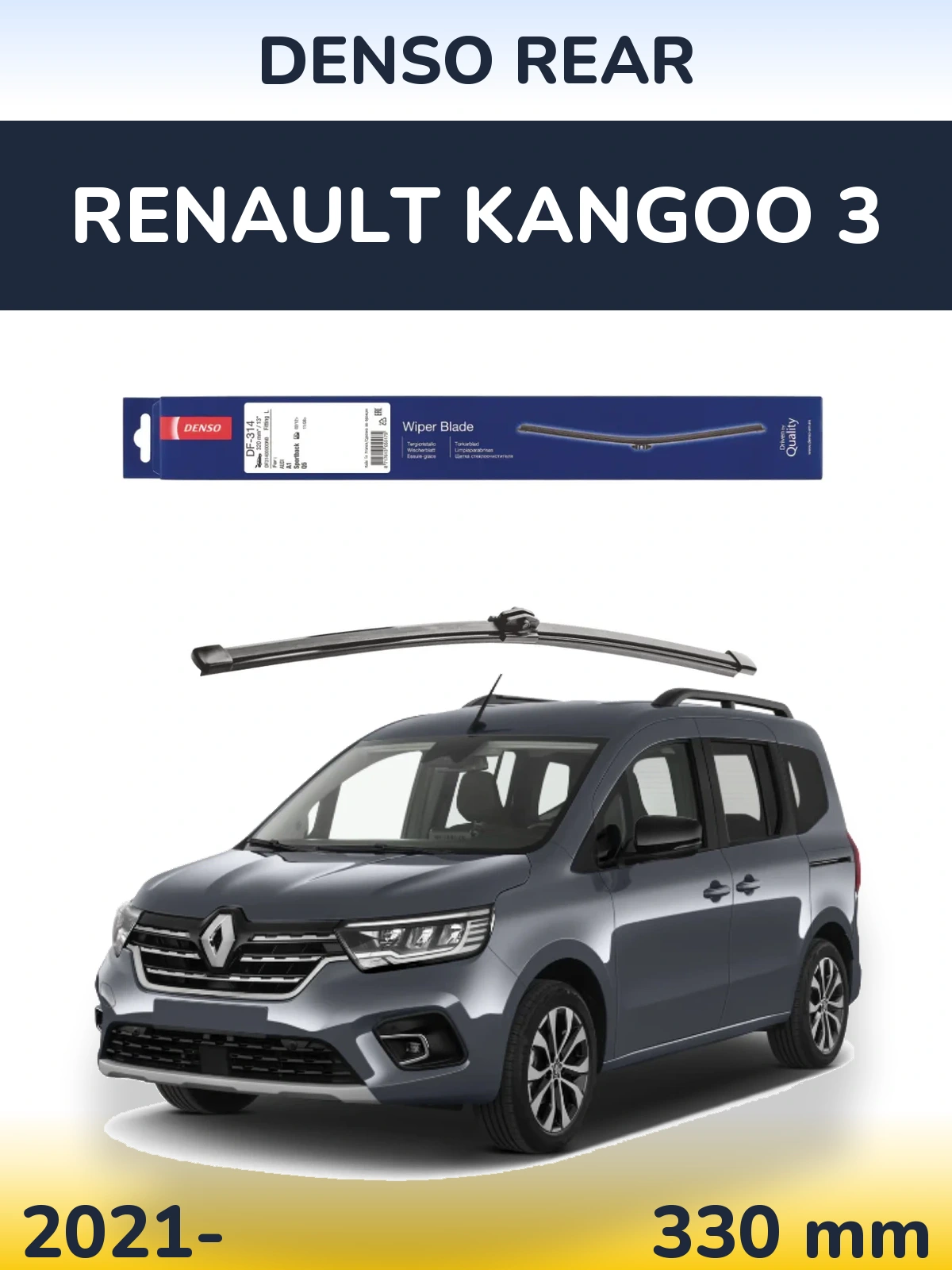 Zadní stěrač Denso Rear 320 mm pro Renault Kangoo 3 2021-2026