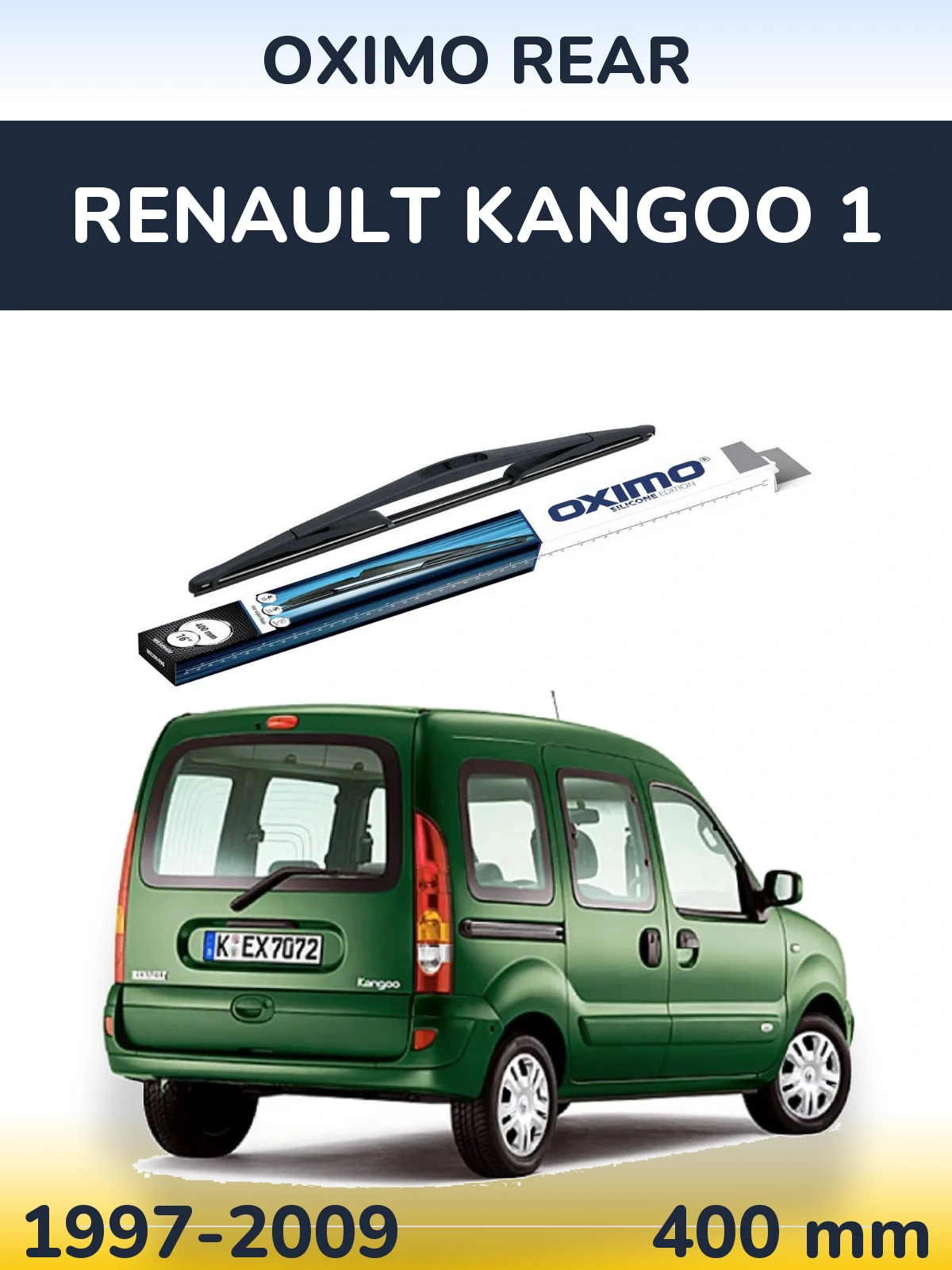 Задня щітка Oximo Rear 400 мм для Renault Kangoo 1 1997-2009