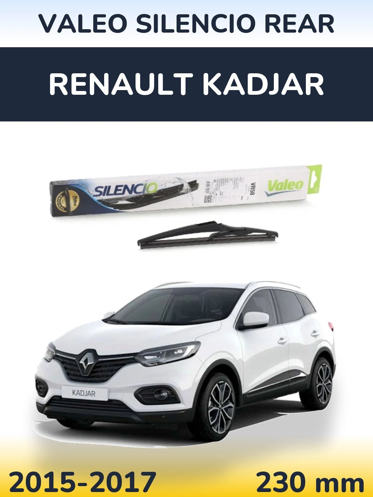 Zadní stěrač Valeo Silencio Rear 240 mm pro Renault Kadjar 2015-2017
